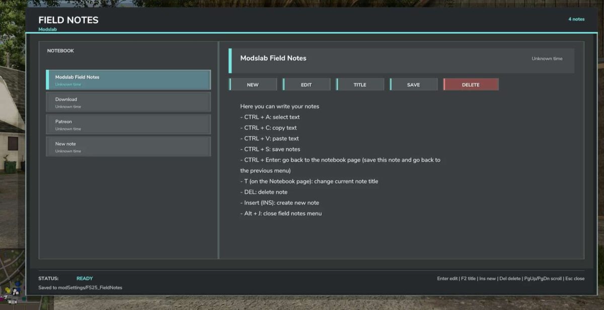 Field Notes v 2.0
