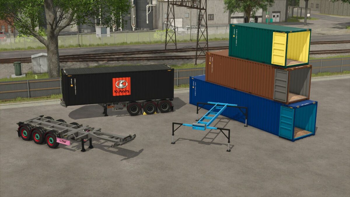 Fliegl Shipping Container Trailers Pack v 1.0.0.1