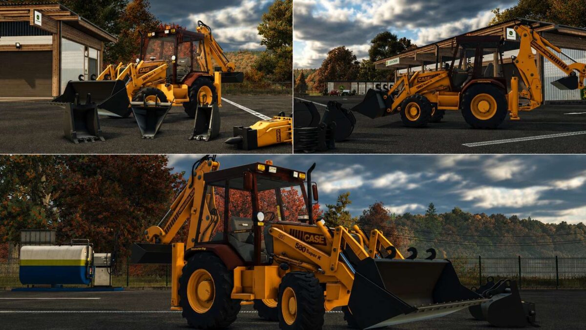 Case 580 Super K Backhoe Loader v 1.0