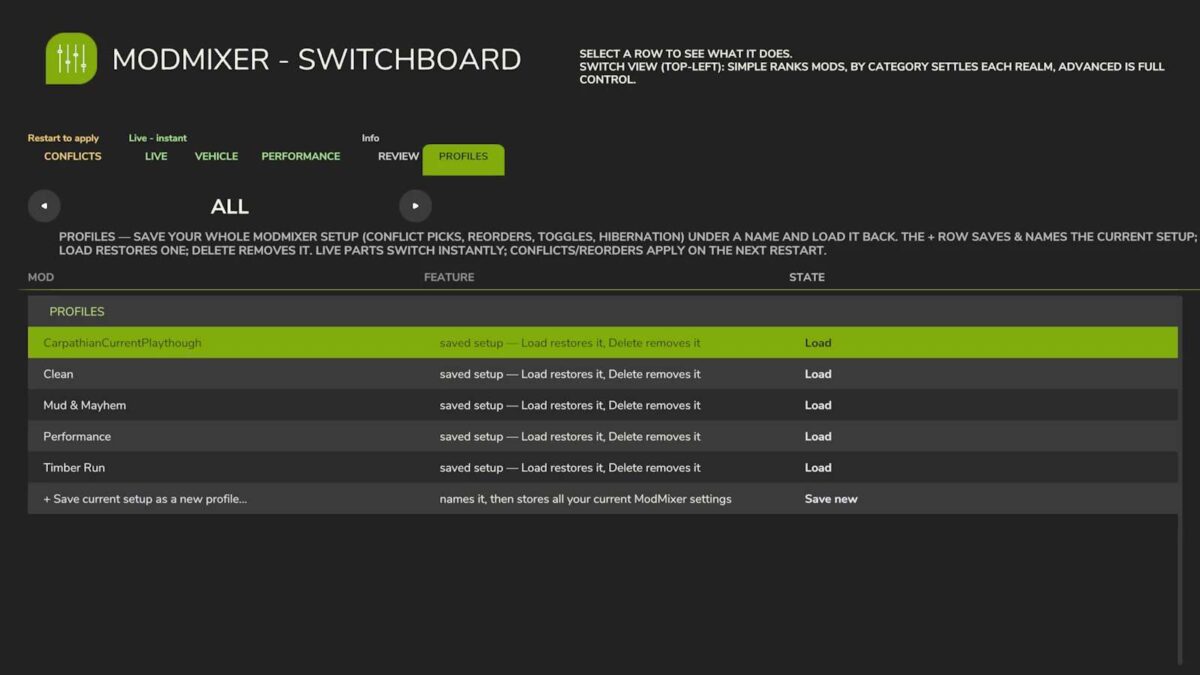 Mod Mixer v 1.0.0.4