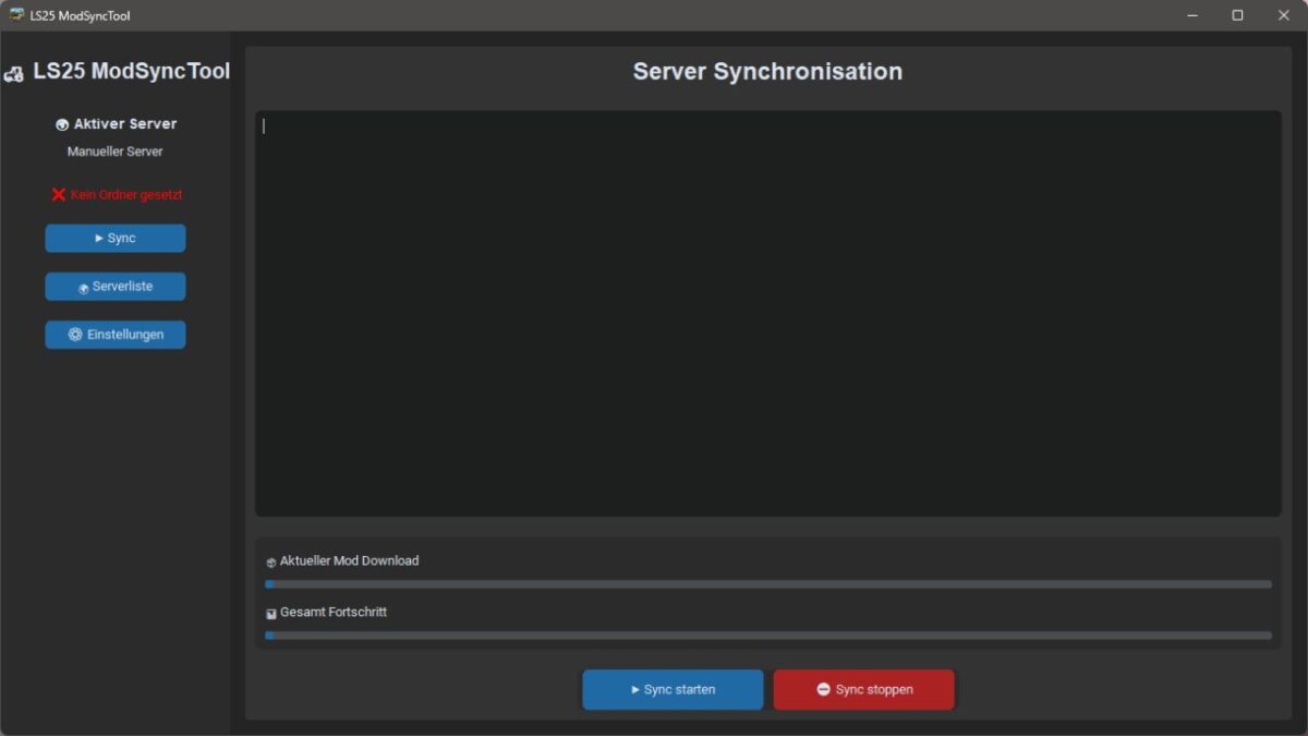 Mod Sync Tool with Server List v 1.1