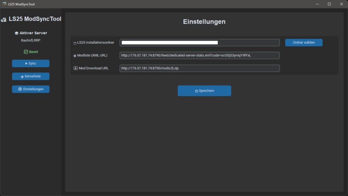 Mod Sync Tool with Server List v 1.1