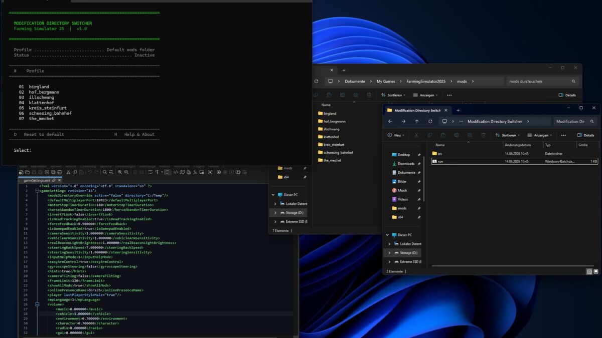 Modification Directory Switcher v 1.0