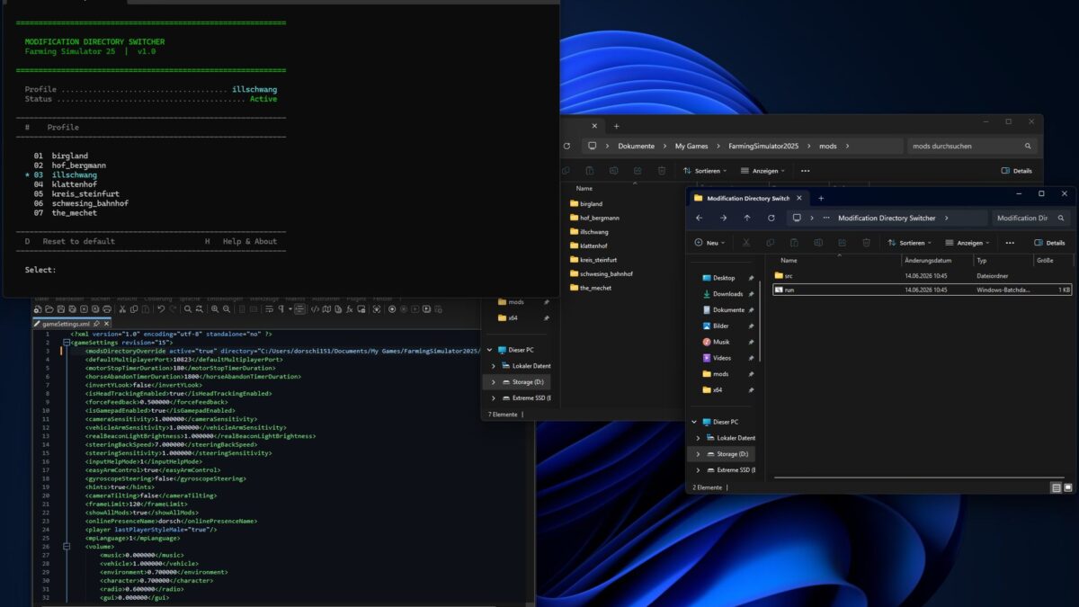Modification Directory Switcher v 1.0