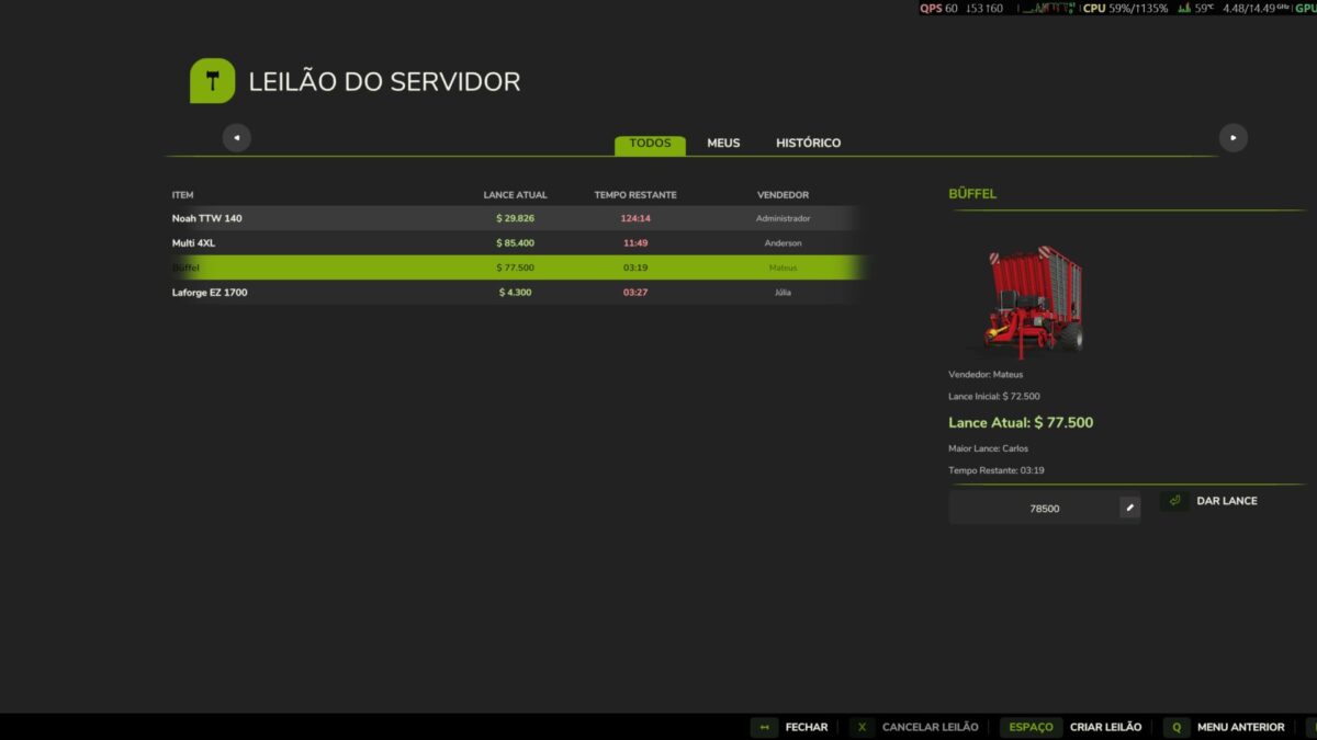 Server Auction v 1.3.3