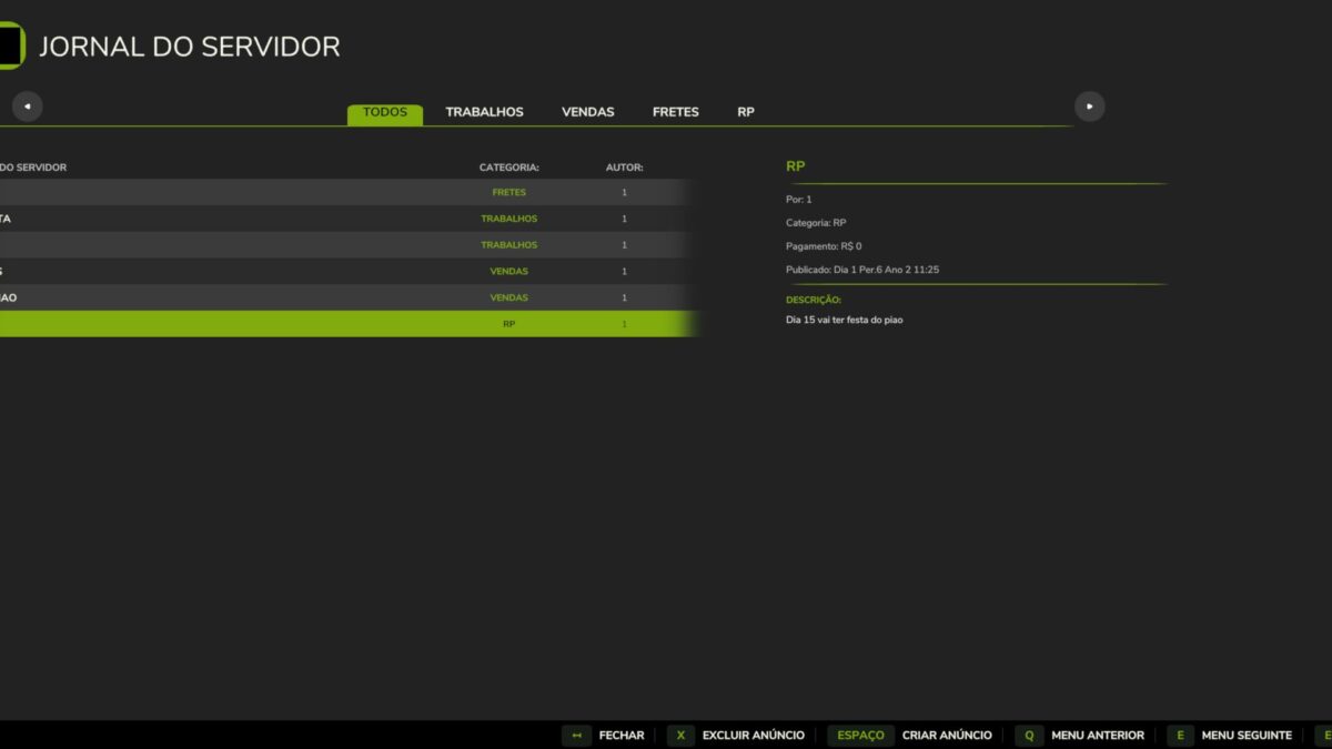 Server Journal v 1.1.1