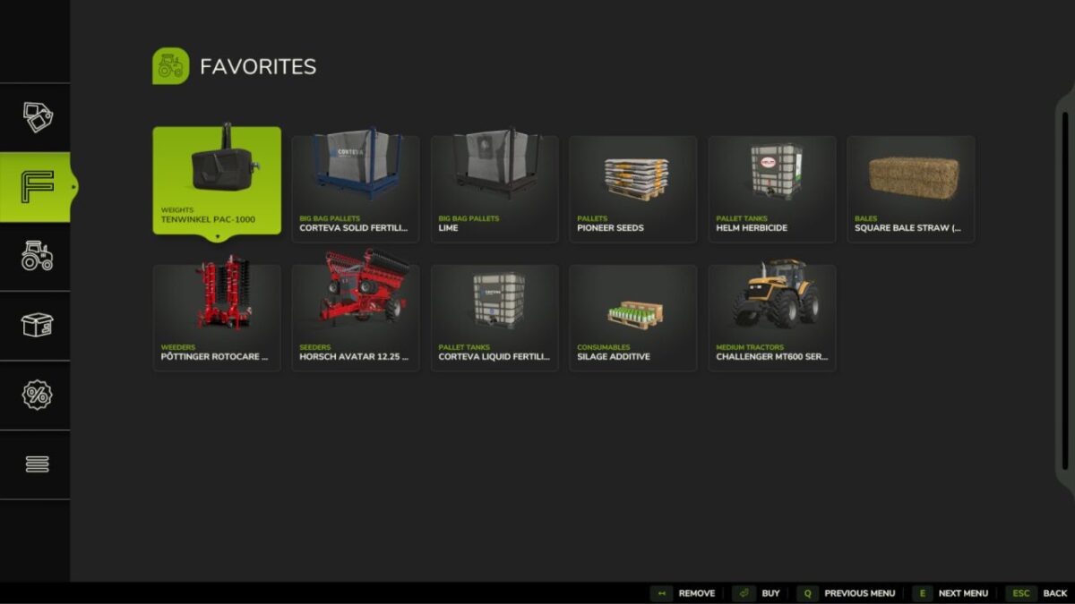 Shop Favorites v 1.0