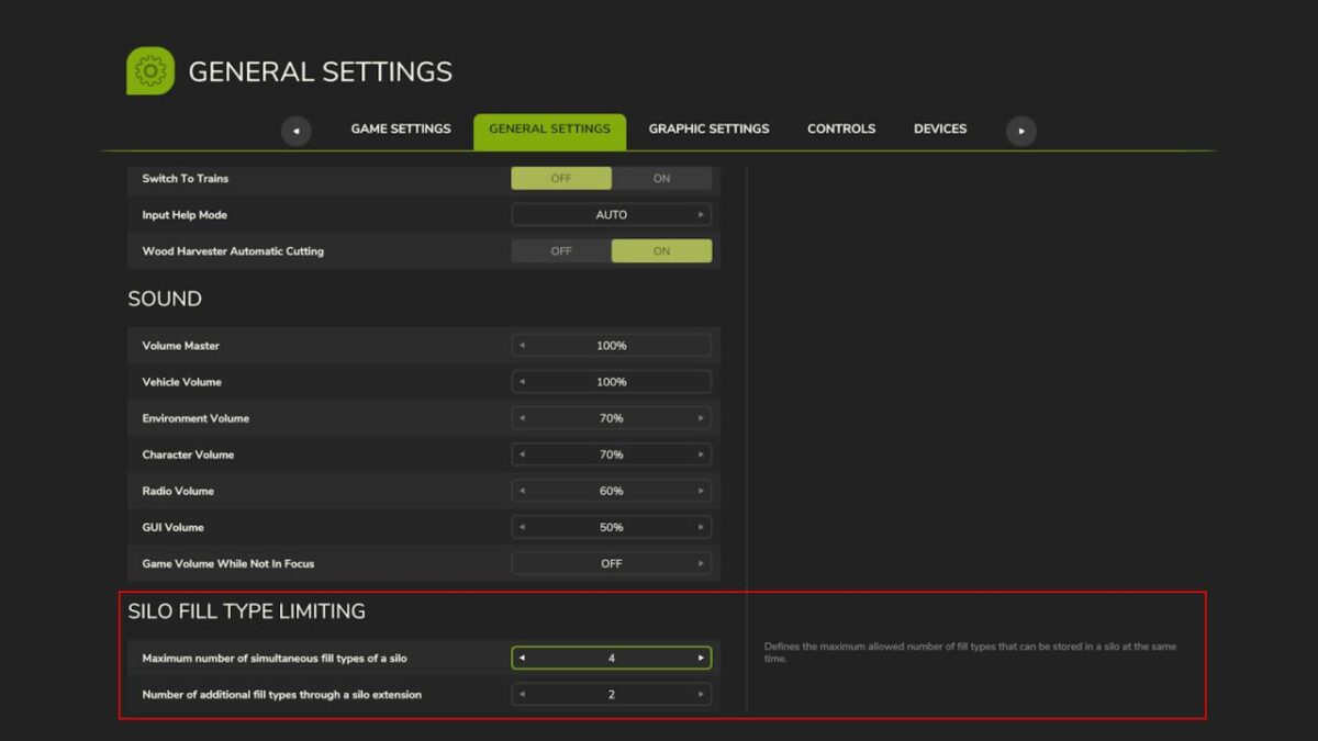 Silo Fill Type Limiting v 1.1