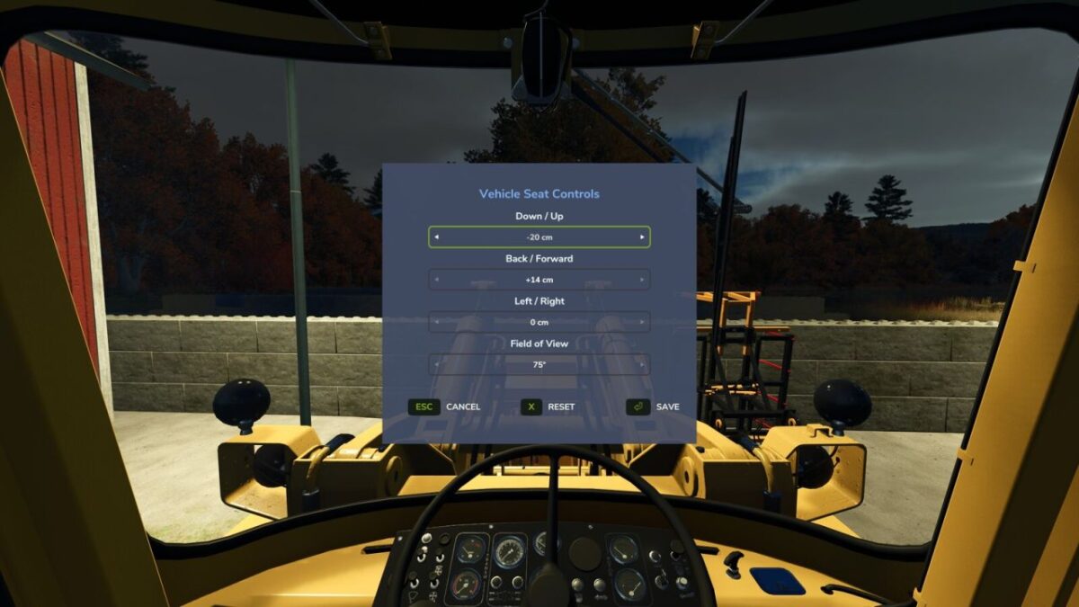 Vehicle Seat Controls v 1.0