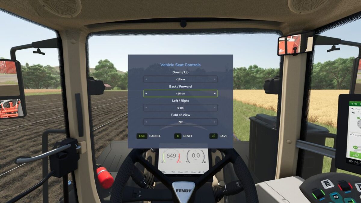 Vehicle Seat Controls v 1.0