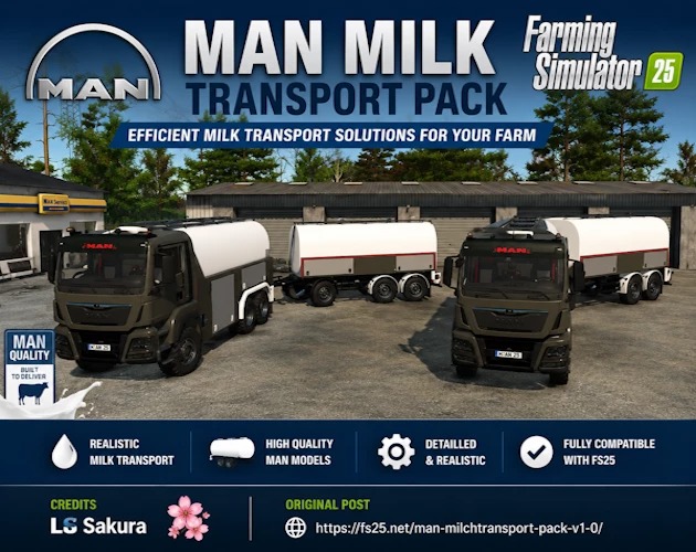 MAN Milk Transport Pack v 1.0.0.1