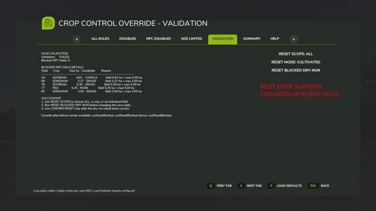 Crop Control Override v 2.0.3.6 thumbnail 4