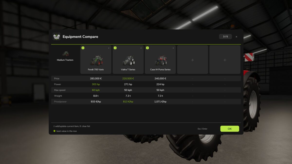 Equipment Compare v 1.0.2.8