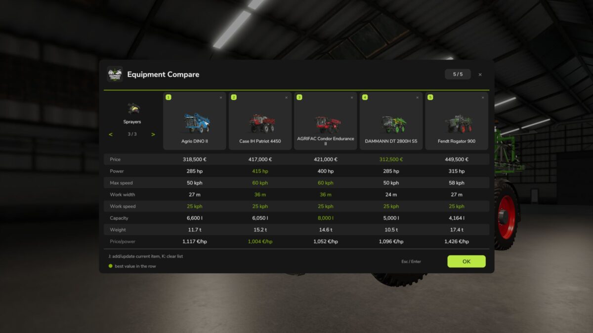 Equipment Compare v 1.0.2.8