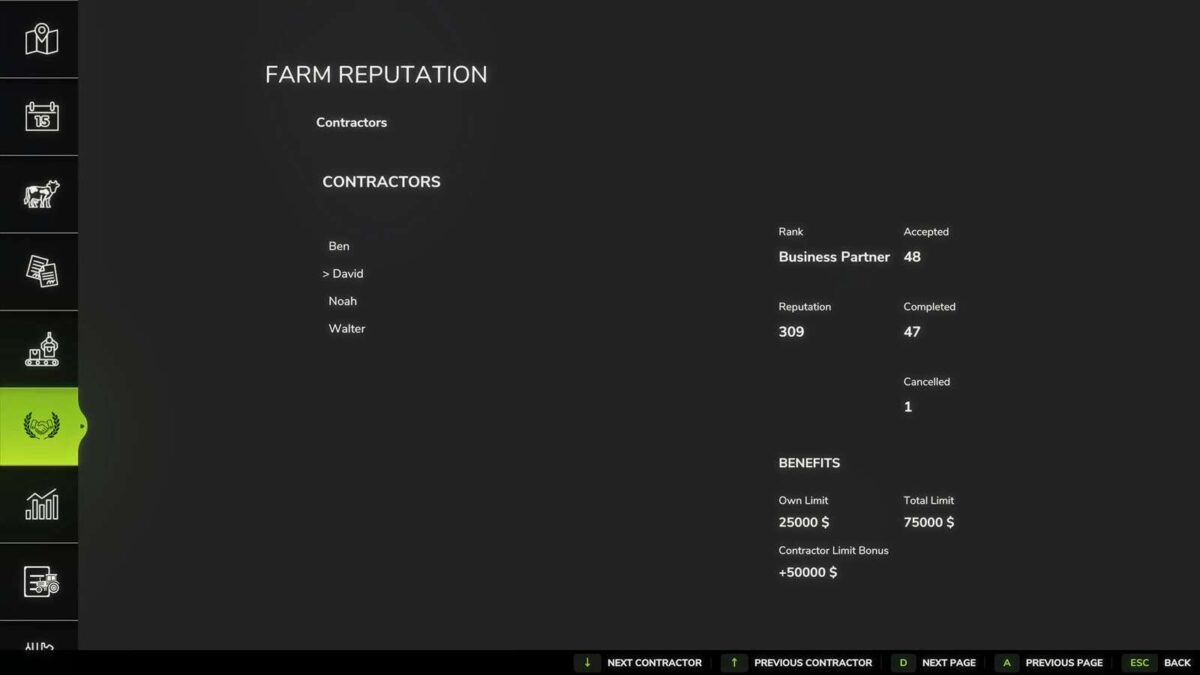 Farm Reputation v 1.0