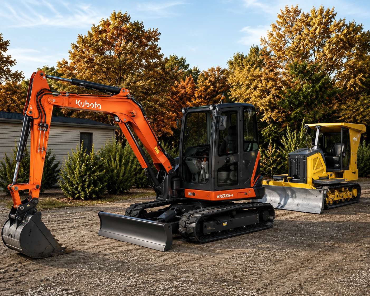 Kubota KX080-4 Mini Excavators Pack v 1.0
