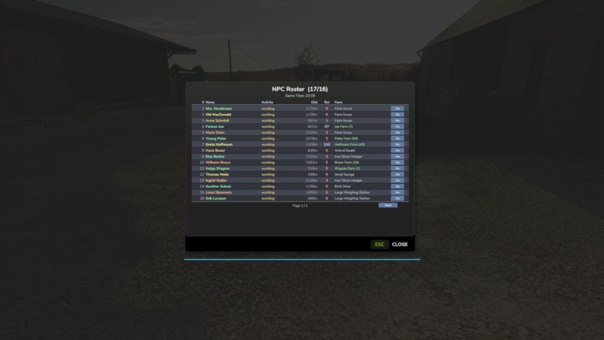 NPC Favor Living Neighborhood Mod v 1.2.7.0