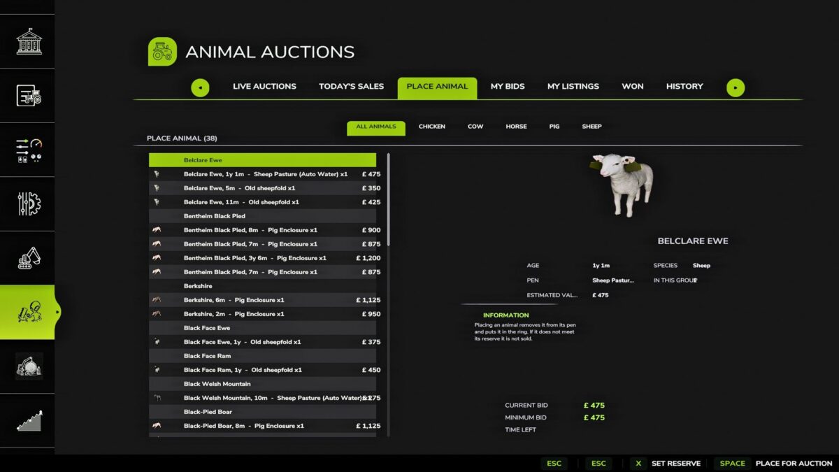 Animal Auctions v 1.0