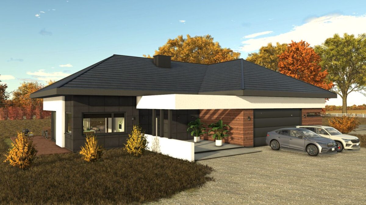 Modern House with Garage v 1.0 thumbnail 2