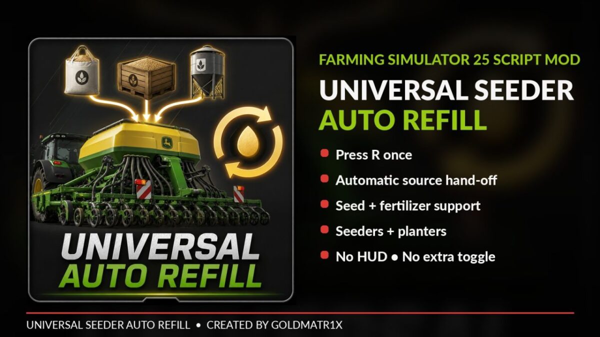 Universal Seeder Auto Refill v 1.0.1.0