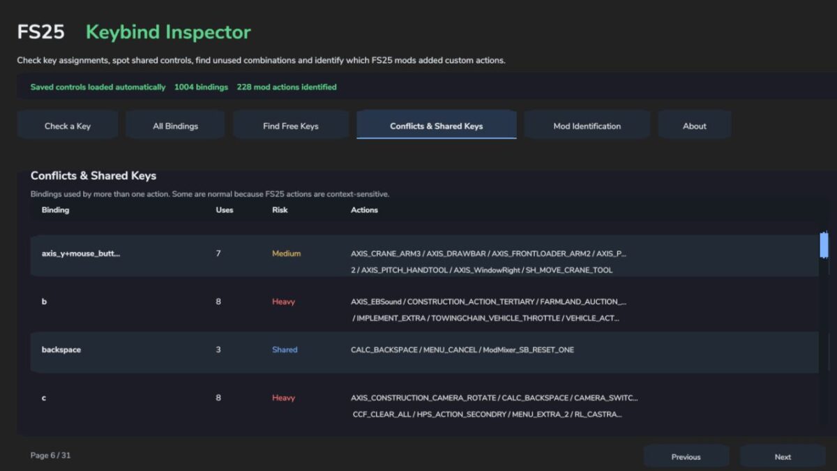 Keybind Inspector v 1.0