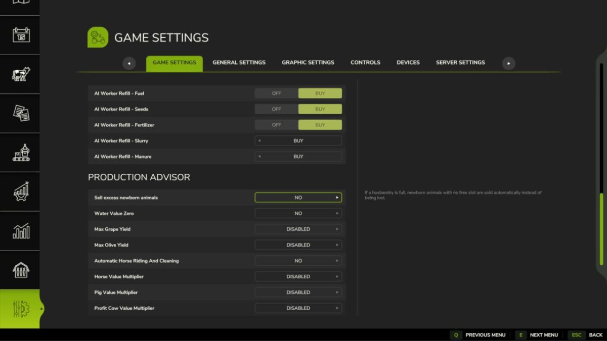 Production Advisor v 1.0.0.1