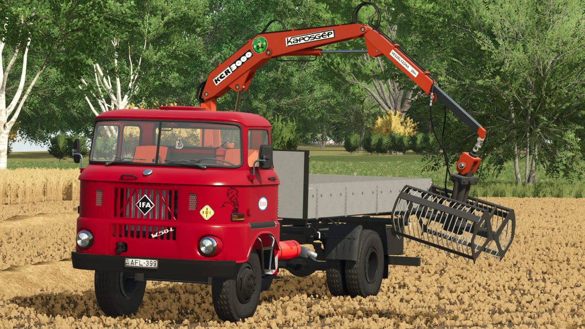 IFA W50 Loader Truck with Crane v 1.0.0.5