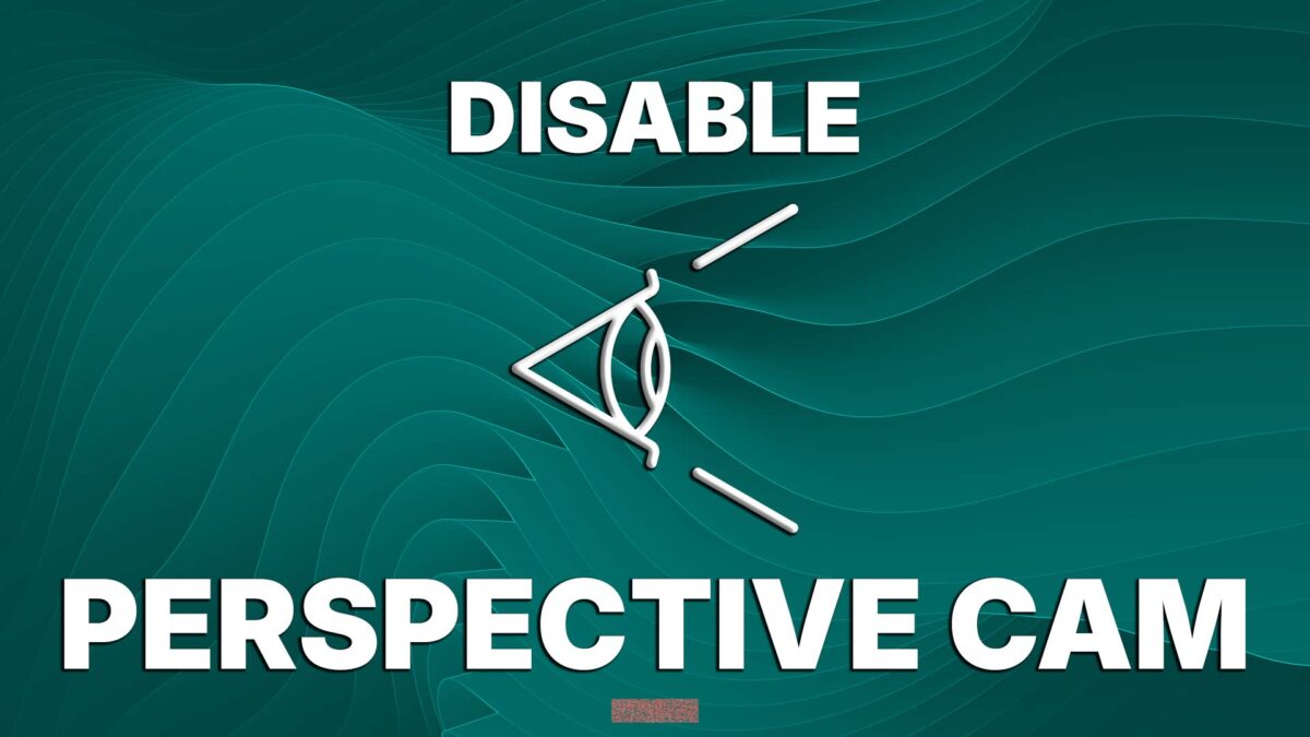 Disable Perspective Cam v 1.0