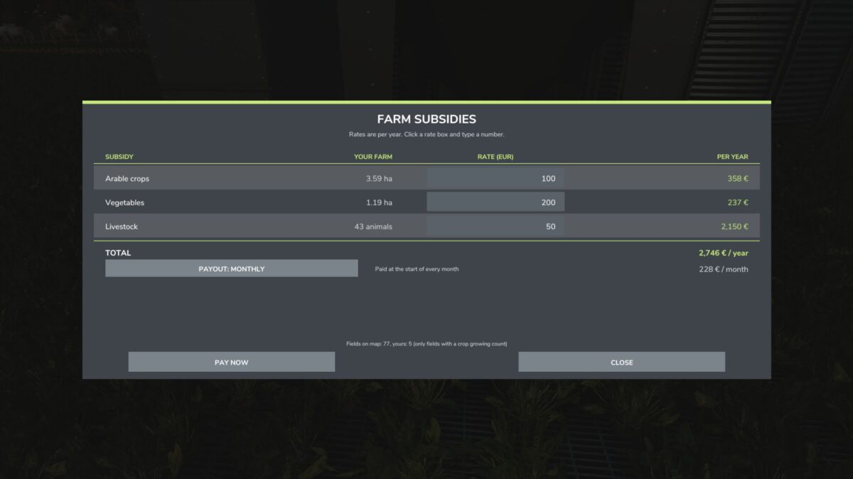 Farm Subsidies v1.0