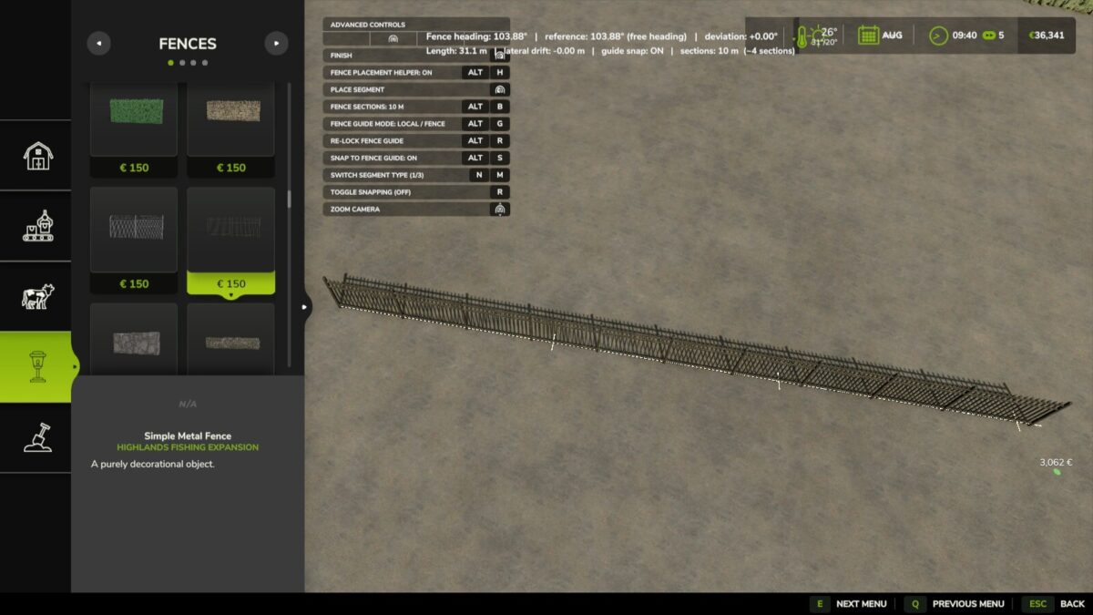 Fence Placement Helper v1.0.0.0