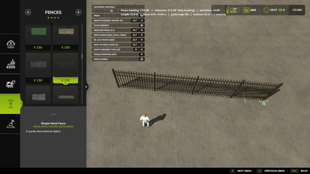 Fence Placement Helper v1.0.0.0