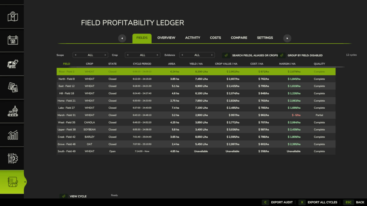 Field Profitability Ledger v1.0.1.0