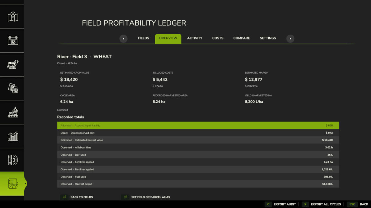 Field Profitability Ledger v1.0.1.0
