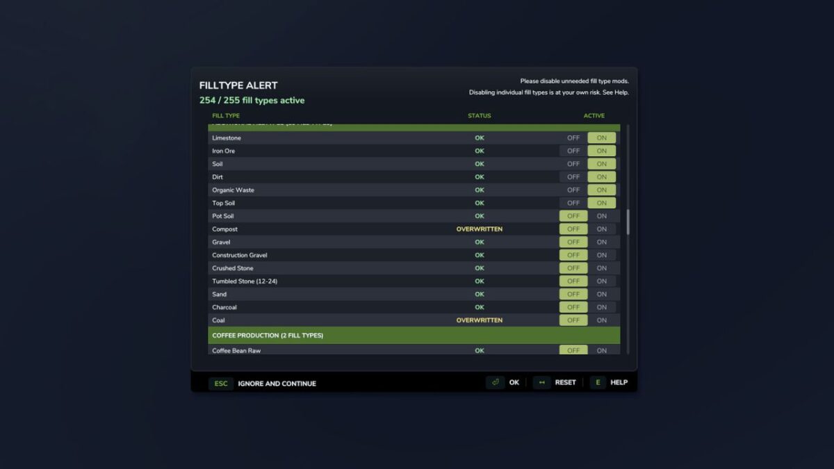 Fill Type Alert v 1.0