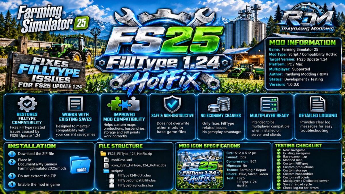 Fill Type Hot Fix v 1.0