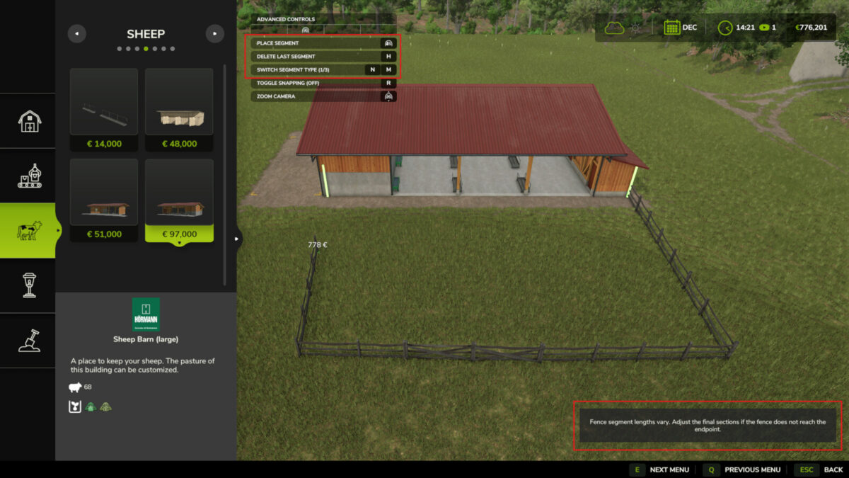 Husbandry Fence Manager v1.0.1.0