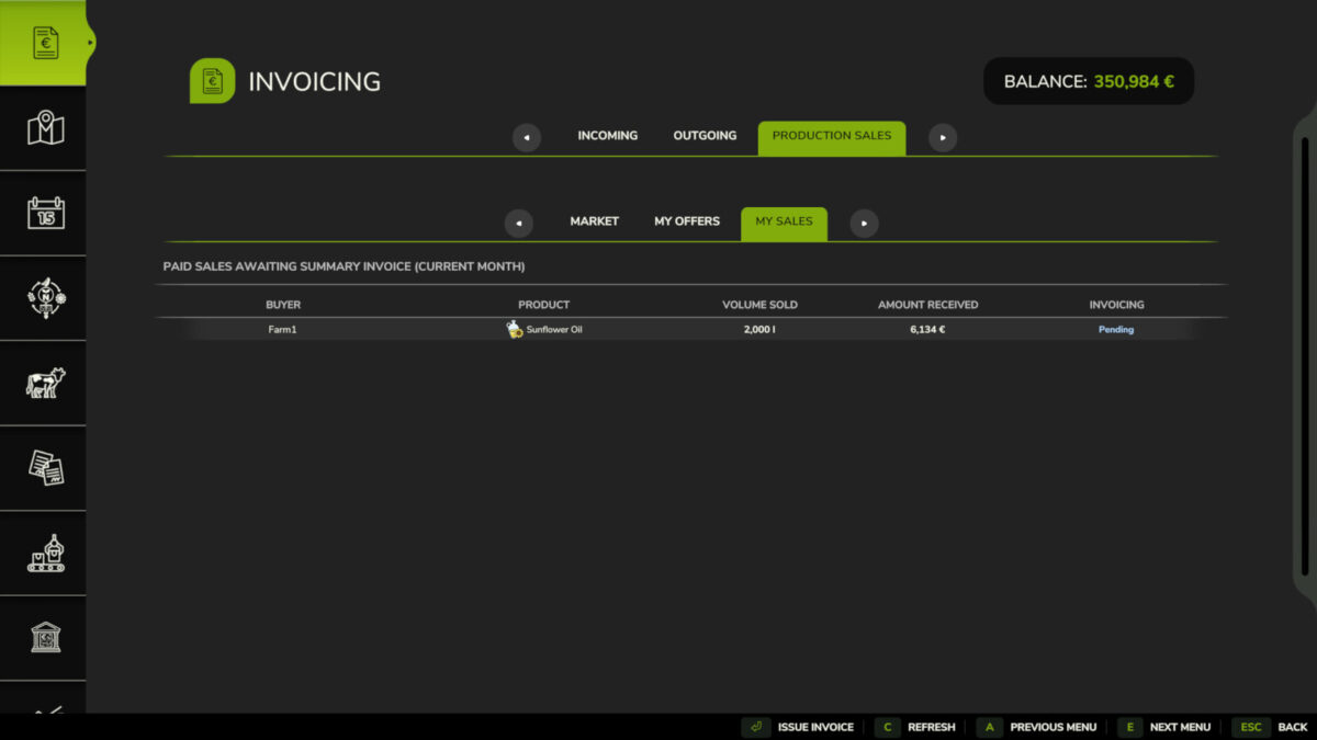 Invoices - Production Sales v1.0.0.0