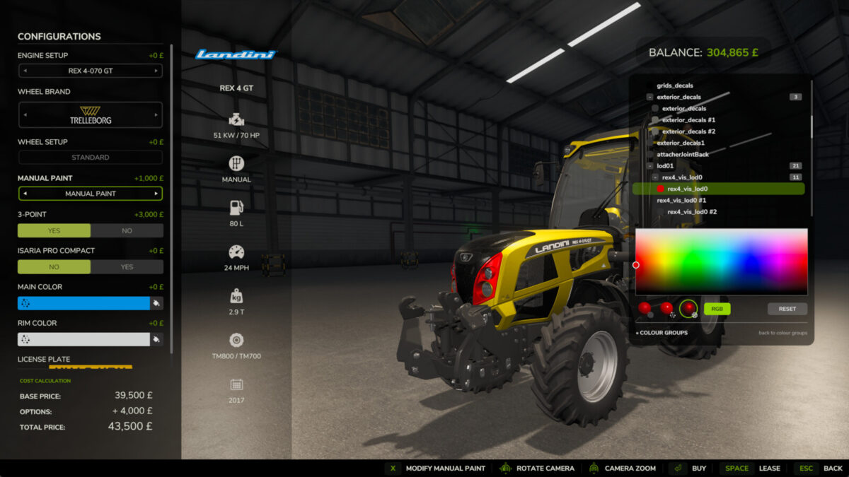 Manual Paint - Per-Material Vehicle Colours v1.0.0.1
