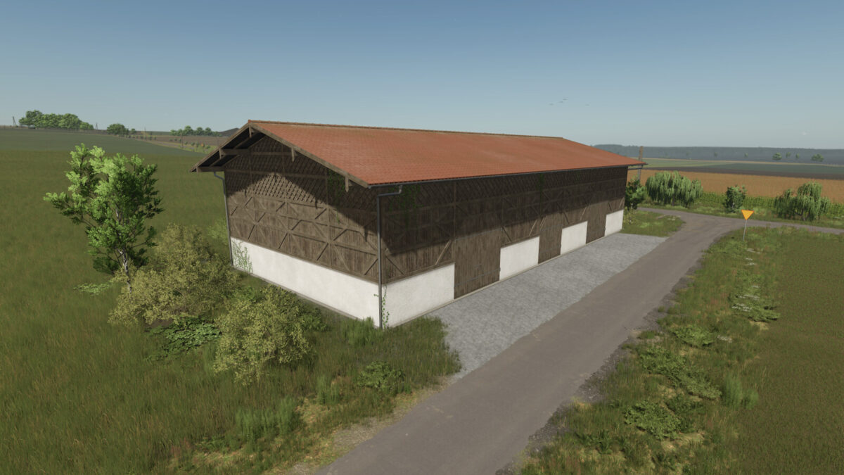 Old Wooden Bavarian Hall With Hayloft v1.0.0.0