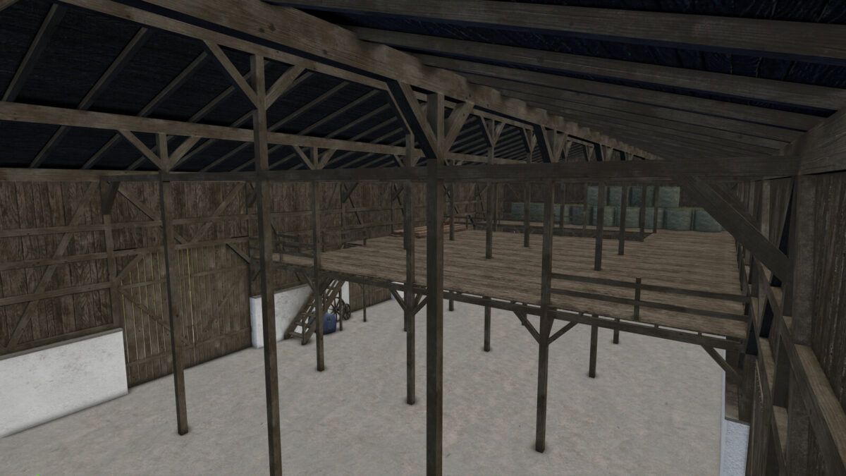 Old Wooden Bavarian Hall With Hayloft v1.0.0.0